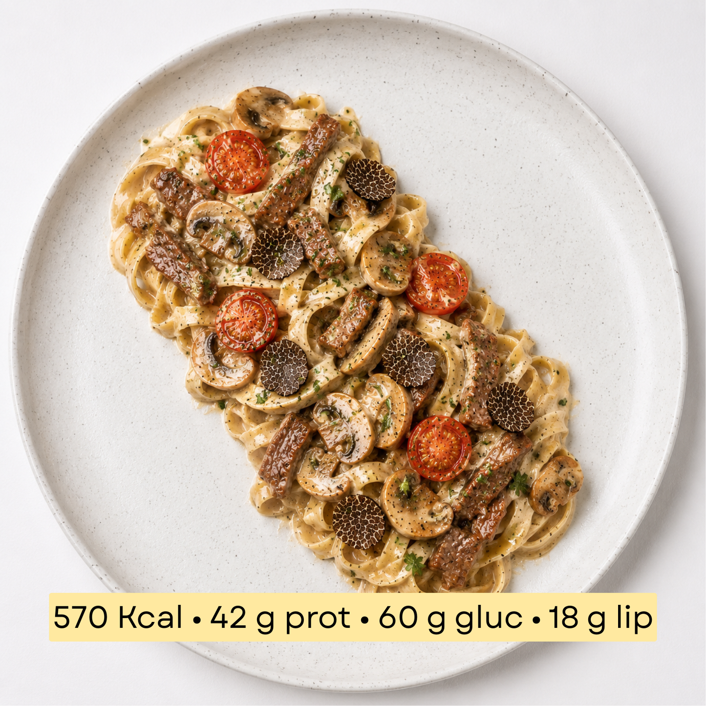 Sport - Tagliatelles à la truffe & émincé de boeuf