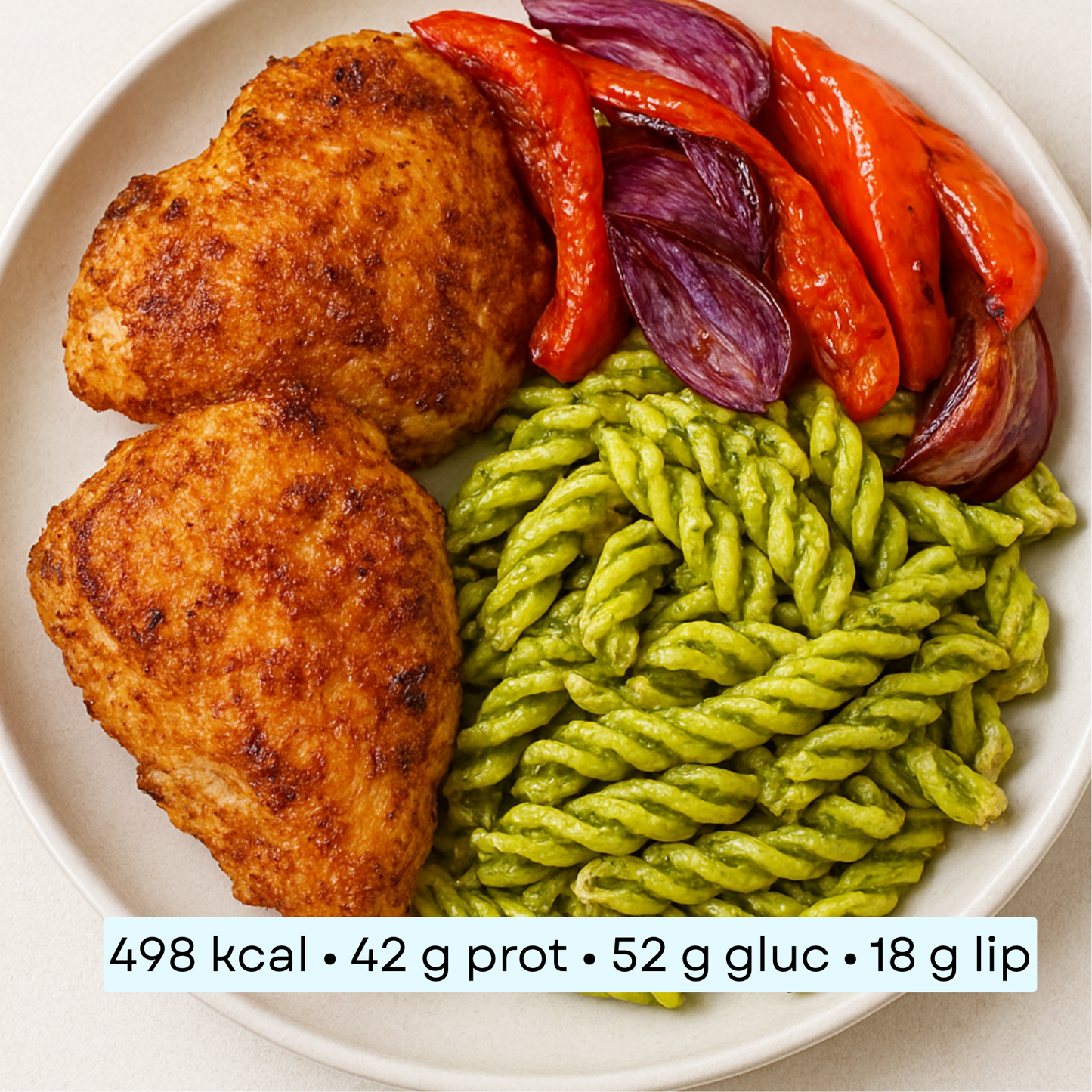 Diet - Poulet & fusilli au pesto