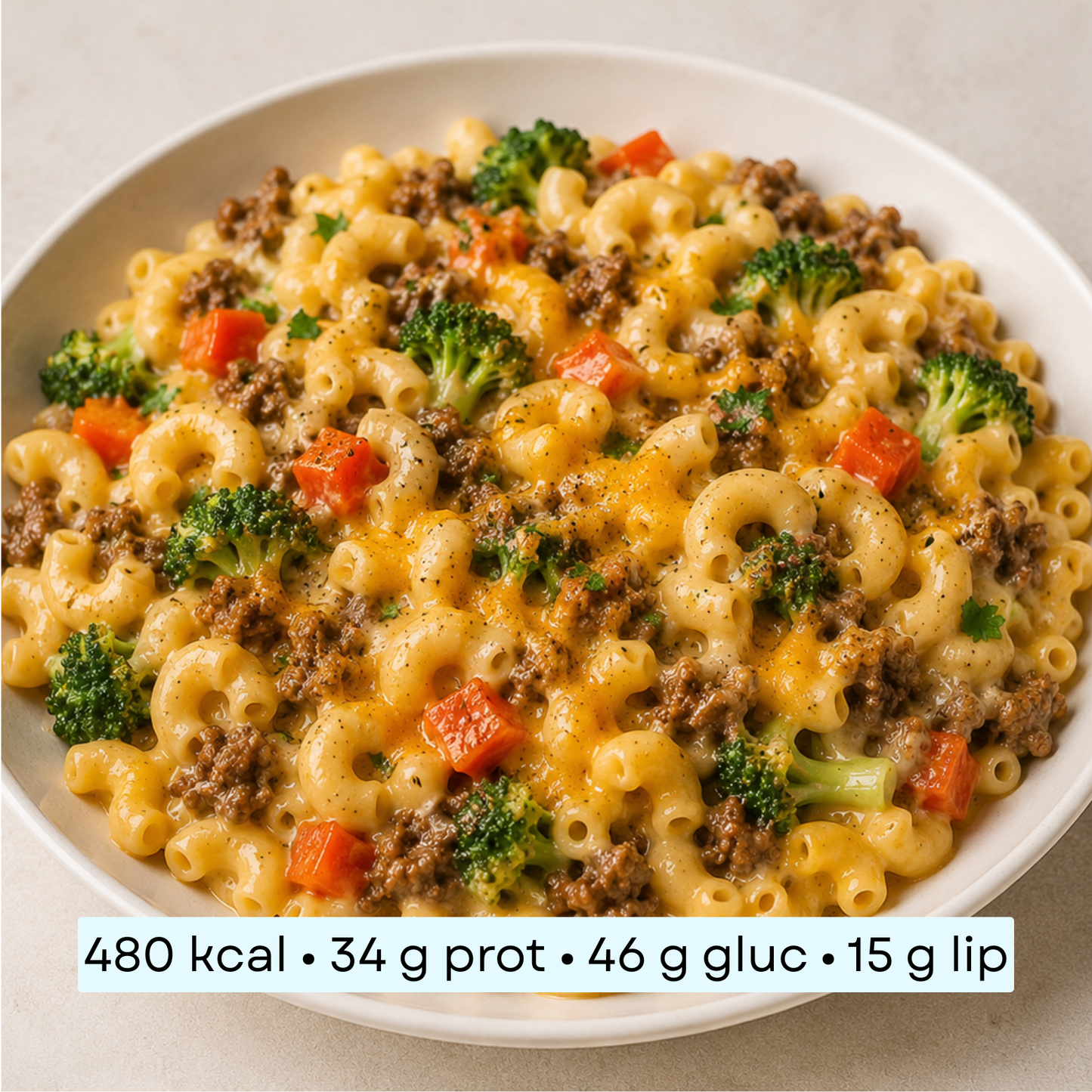 Diet - Mac and cheese au bœuf & légumes