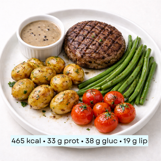 Diet - Burger Bœuf Grillé, Pommes de Terre Grenaille