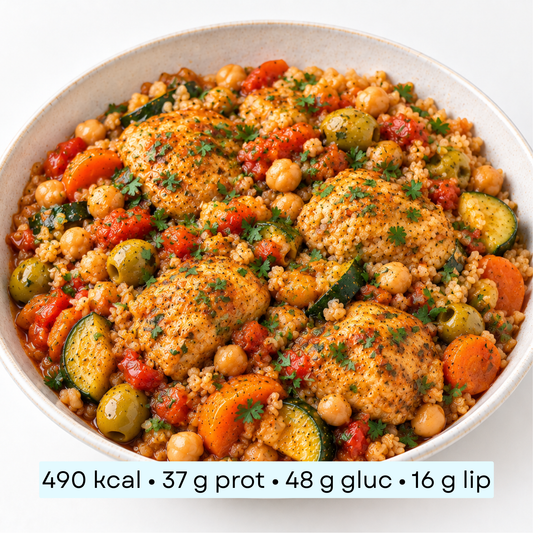 Diet - Boulgour, Poulet aux Olives & Légumes Méditerranéens