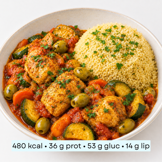 Diet - Poulet aux olives & semoule