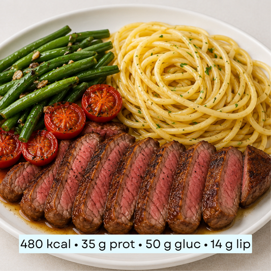 Diet - Tagliata de bœuf & linguine