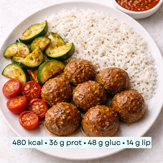 Diet - Boulettes de bœuf légères aux légumes méditerranéens