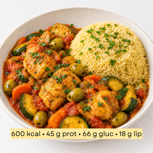 Sport - Poulet aux olives & semoule
