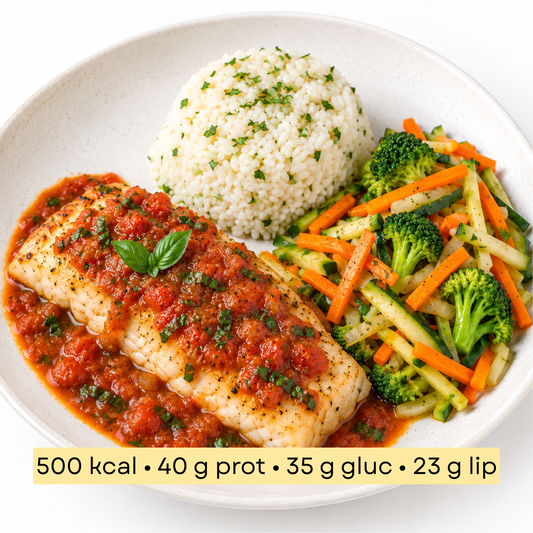 Sport - Filet de poisson blanc et julienne de légumes