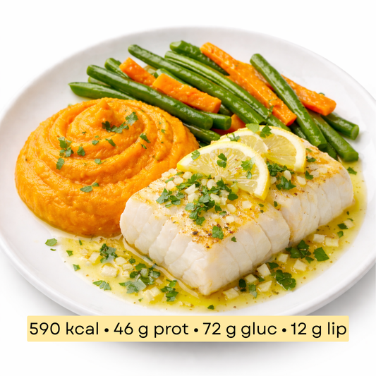 Sport - Cabillaud Citronné et Purée de Patate Douce