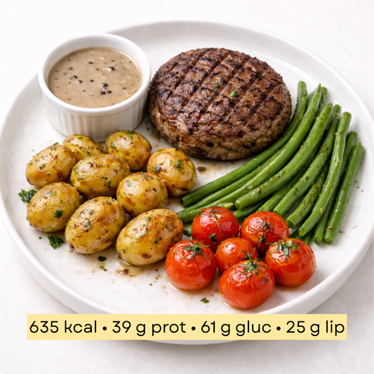 Sport - Burger Bœuf Grillé, Pommes de Terre Grenaille