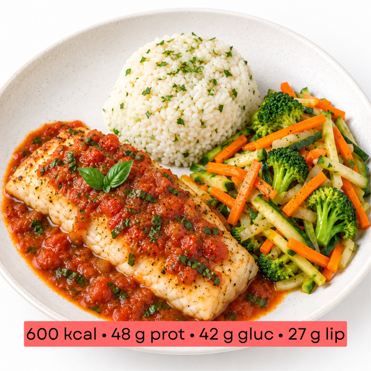 Masse - Filet de poisson blanc et julienne de légumes