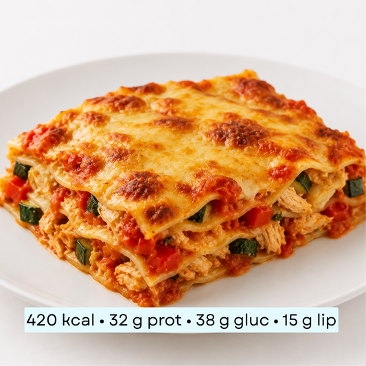 Diet - Lasagnes fondantes de poulet à la tomate & légumes du soleil