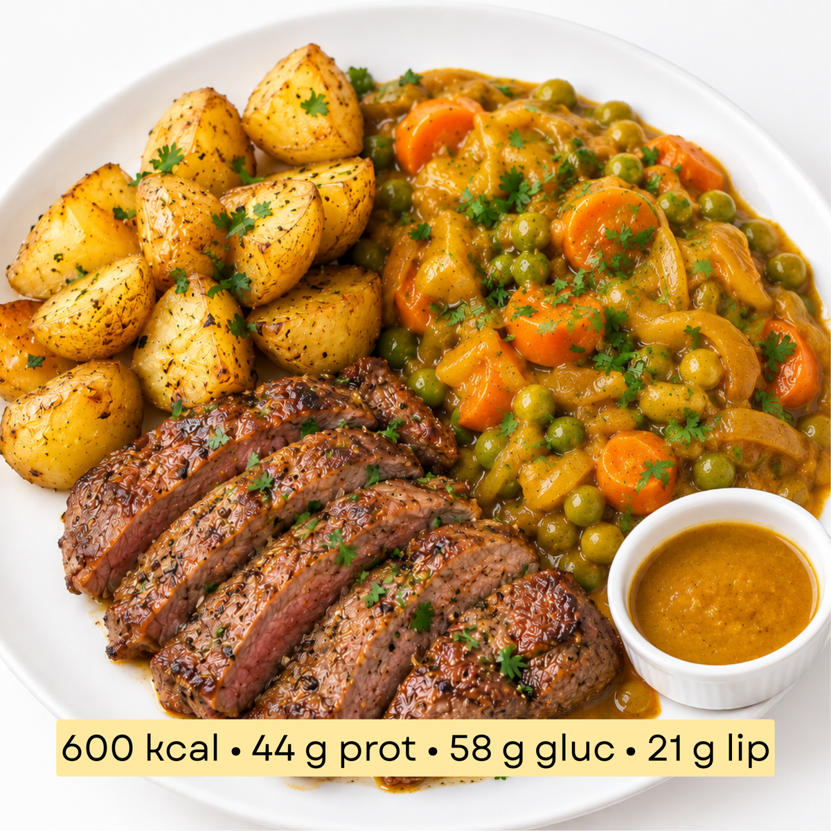 Sport - Steak, Pommes de Terre & Légumes au Curry Japonais