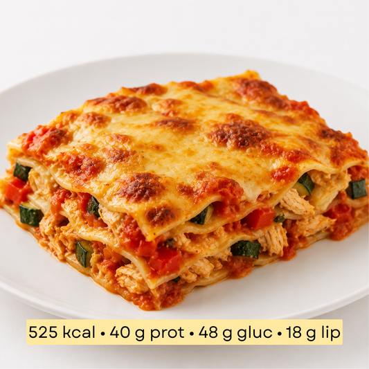 Sport - Lasagnes fondantes de poulet à la tomate & légumes du soleil
