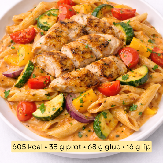 Sport -  Penne au Poulet & Crème de Poivrons Rouges