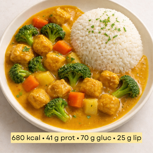 Sport - Curry de poulet au lait de coco & riz basmati