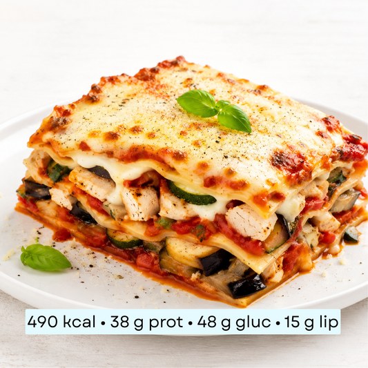 Diet - Lasagnes au poulet, légumes grillés & béchamel légère