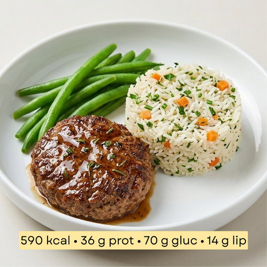 Sport - Bœuf Miroir & Riz Pilaf aux Herbes