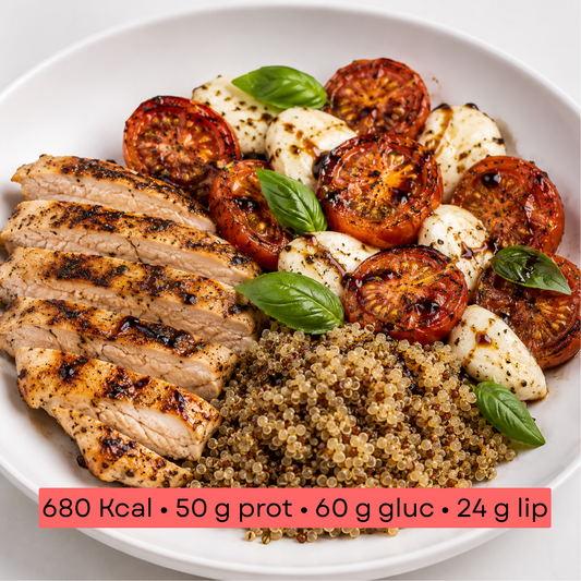 Masse - Power Bowl Caprese au poulet & quinoa