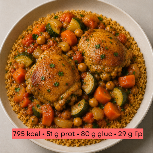 Masse - Tajine de haut de cuisse de poulet & boulgour