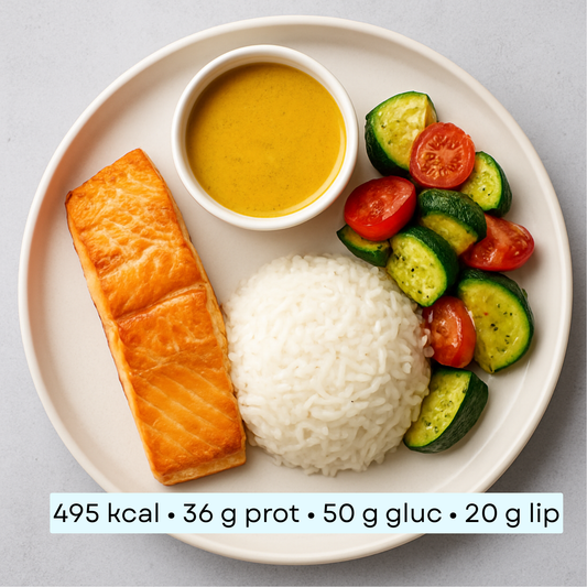 Diet -  Curry doux de saumon & riz basmati