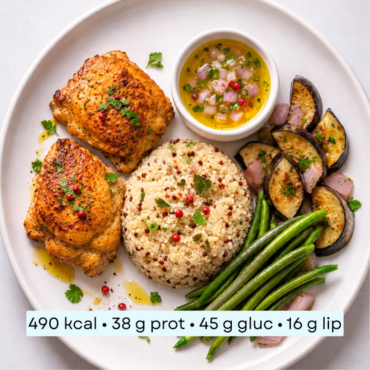 Diet - Poulet grillé, quinoa & légumes rôtis