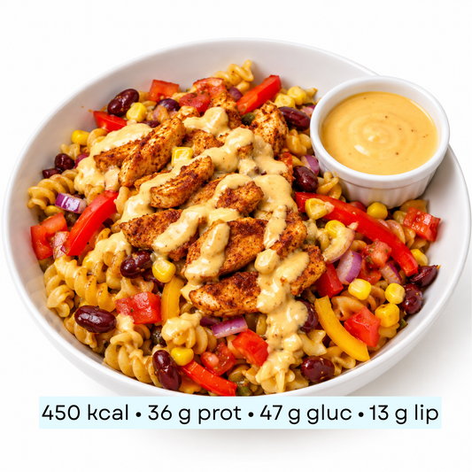 Diet - Tacos Bowl aux Spirelli, Poulet & Sauce Fromagère