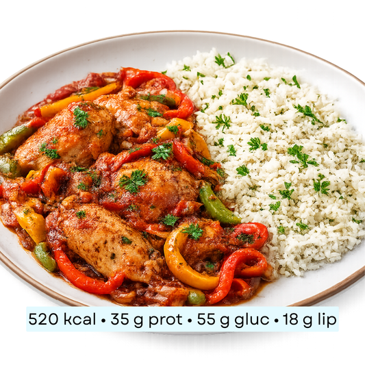 Diet - Poulet basquaise aux poivrons & riz parfumé