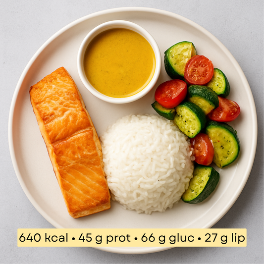 Sport - Curry doux de saumon & riz basmati