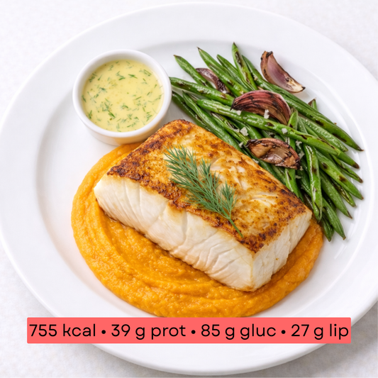 Masse - Filet de colin & purée de patate douce