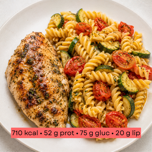 Masse - Suprême de Poulet aux Herbes & Fusilli
