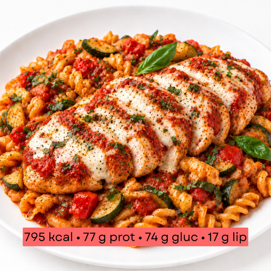 Masse - Spirelli au poulet, sauce tomate & mozzarella