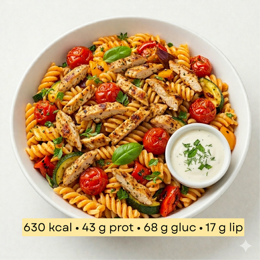 Sport - Fusilli au poulet & légumes méditerranéens rôtis