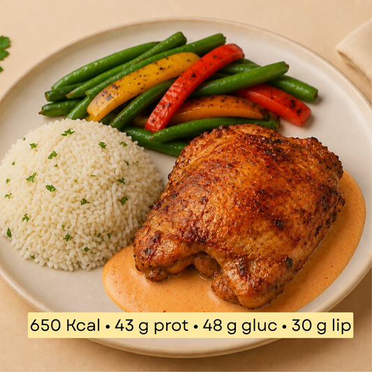 Sport - Poulet rôti paprika & riz gourmand aux légumes grillés