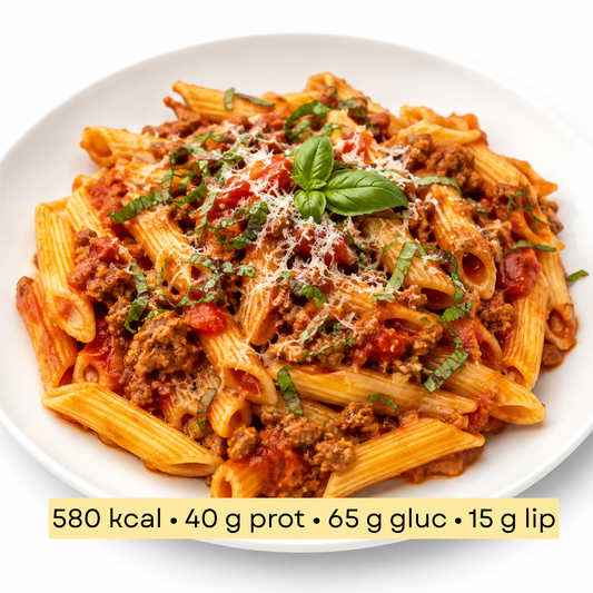 Sport - Penne à la viande hachée, sauce tomate