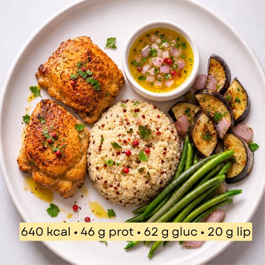 Sport -  Poulet grillé, quinoa & légumes rôtis