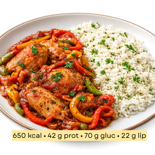 Sport - Poulet basquaise aux poivrons & riz parfumé
