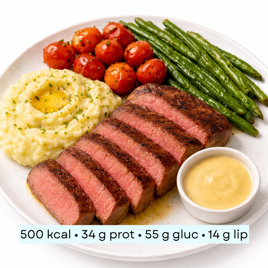 Diet - Ecrasé de pomme de terre au bœuf émincé et legumes