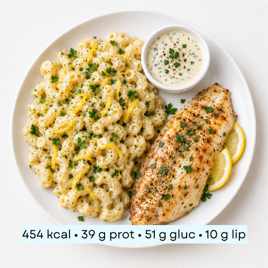 Diet - Macaroni au poisson blanc, sauce crémeuse au poivre