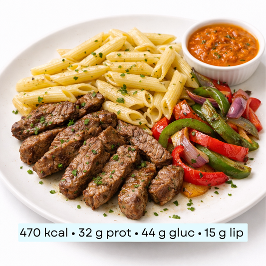 Diet - Bœuf émincé, linguine & légumes fondants