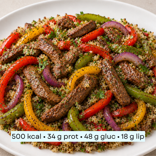 Diet - Bœuf épicé façon fajitas & quinoa au citron vert