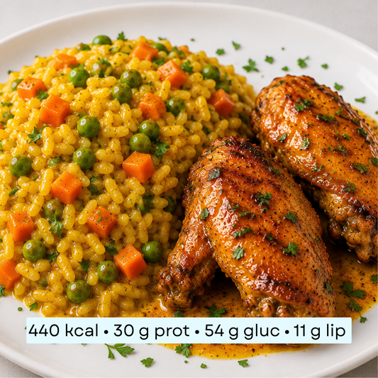 Diet - Riz au Curry Gourmand & Ailes de Poulet