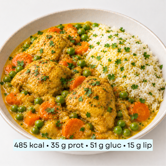 Diet - Curry Jaune de Poulet, Riz & Petits Légumes