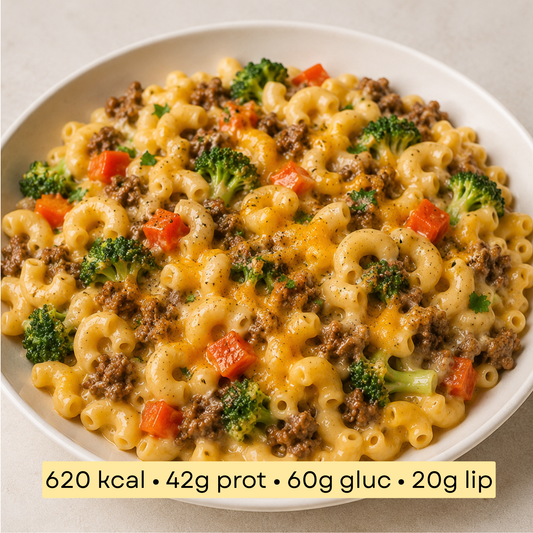 Sport - Mac and cheese au bœuf & légumes