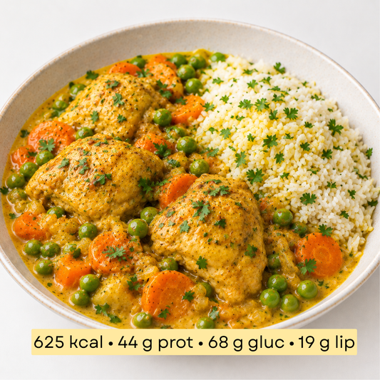 Sport - Curry Jaune de Poulet, Riz & Petits Légumes