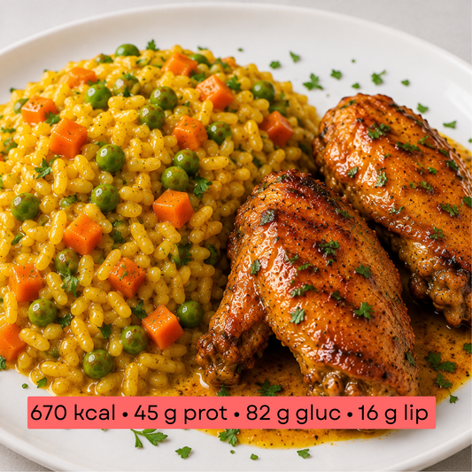 Masse - Riz au Curry Gourmand & Ailes de Poulet