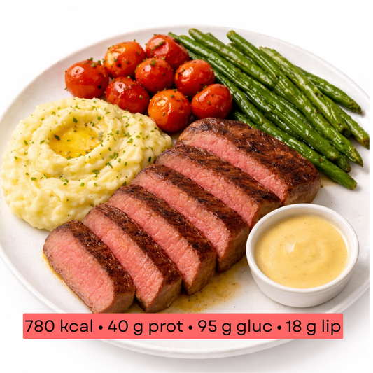 Masse - Ecrasé de pomme de terre au bœuf émincé et legumes