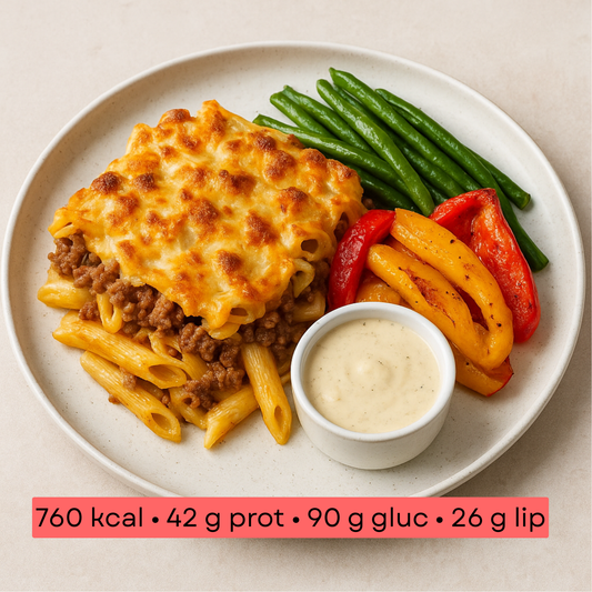 Masse - Gratin de Penne au Bœuf Façon Trattoria