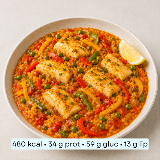 Diet - Paella au poisson blanc