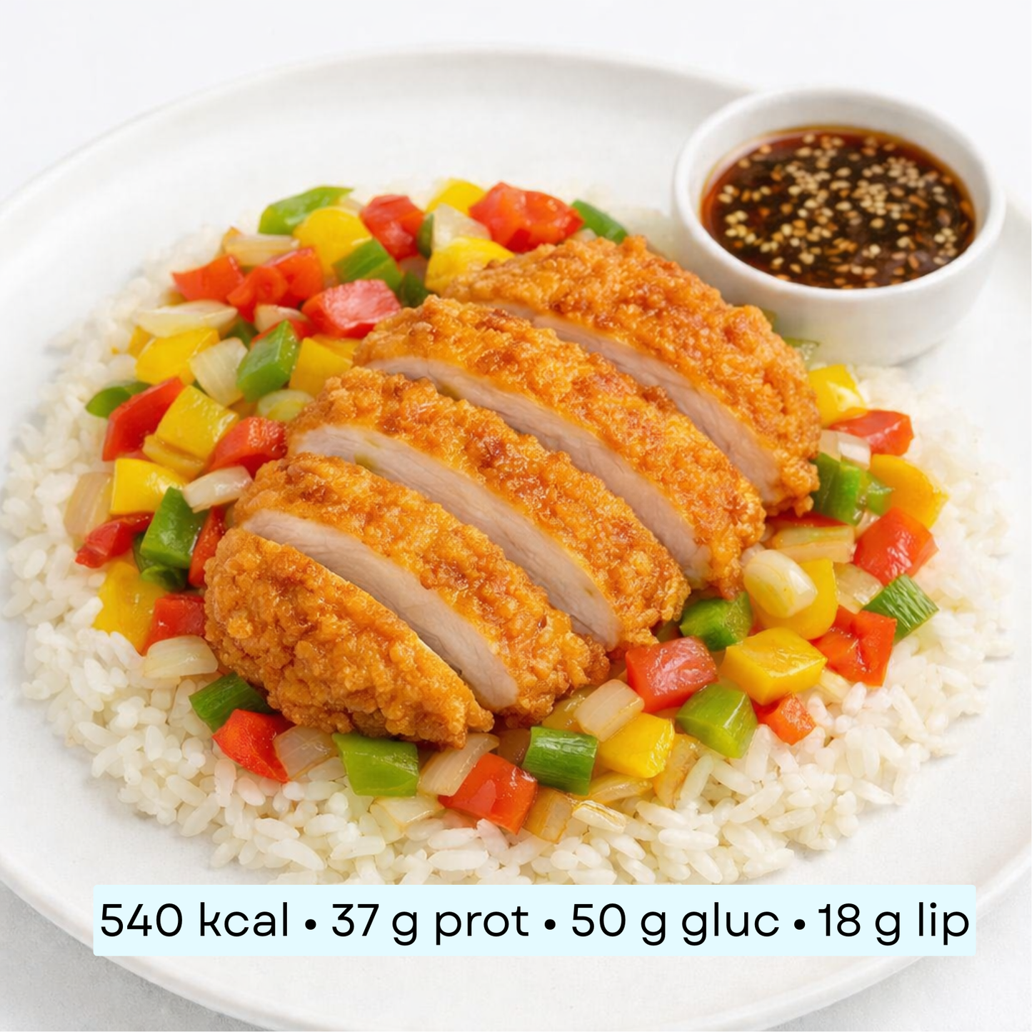 Diet - Poulet crispy Vitality, riz blanc & légumes sautés