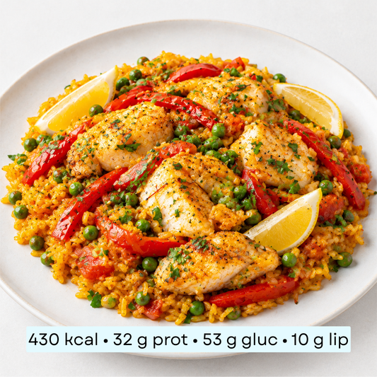 Diet - Paella Gourmande au Poisson Blanc