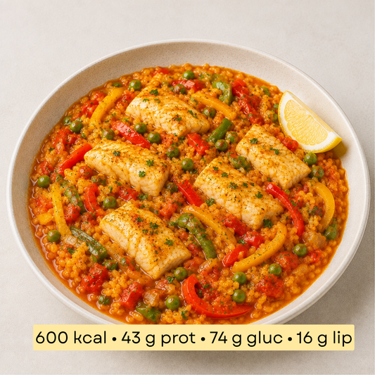 Sport - Paella au poisson blanc